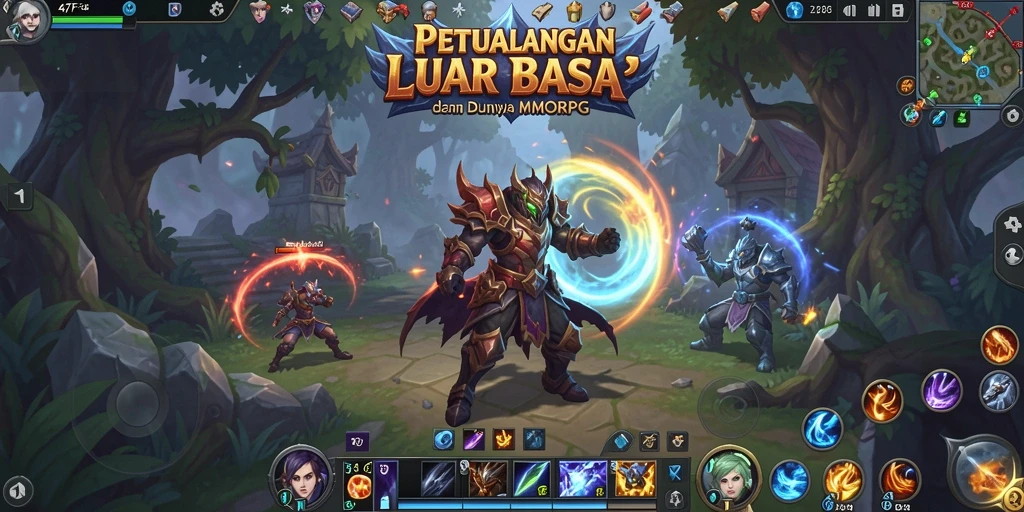 Tampilan gameplay 47F yang menakjubkan di dunia MMORPG.