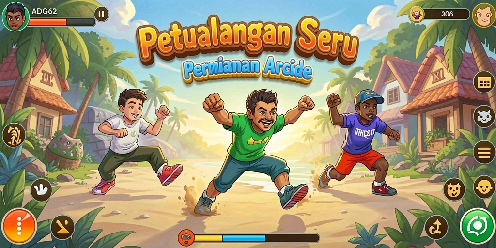 Gameplay ADG62 yang seru dan menantang dengan grafik menarik.