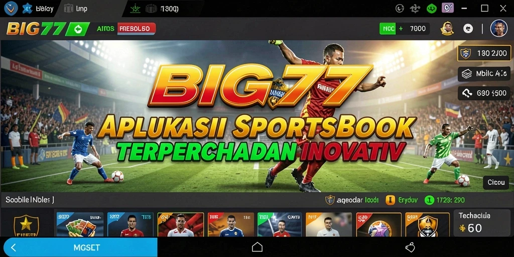 Screenshot menunjukkan gameplay taruhan Sportsbook yang menarik.