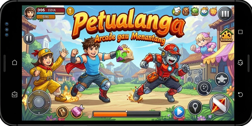 Tampilan gameplay D06 yang mengasyikkan dan penuh aksi.