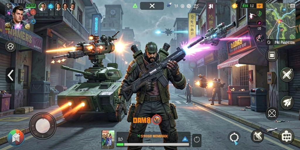 Screenshot gameplay DAM88 yang menunjukkan pertempuran strategi seru.
