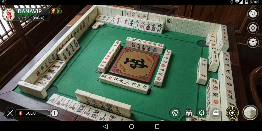 Tampilan menarik dari gameplay Mahjong di DANAVIP.