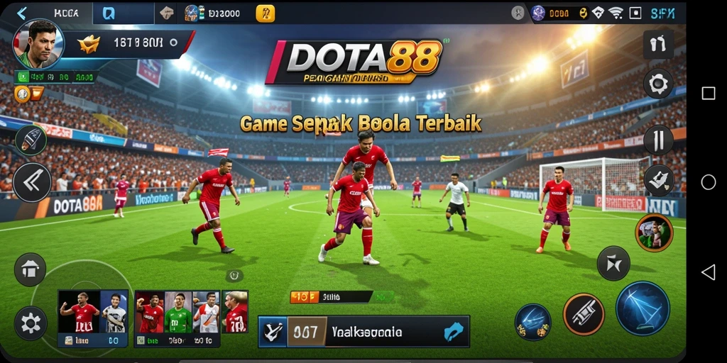 Tampilan gameplay <strong>DOTA88</strong> yang seru dan menegangkan dalam pertandingan sepak bola.