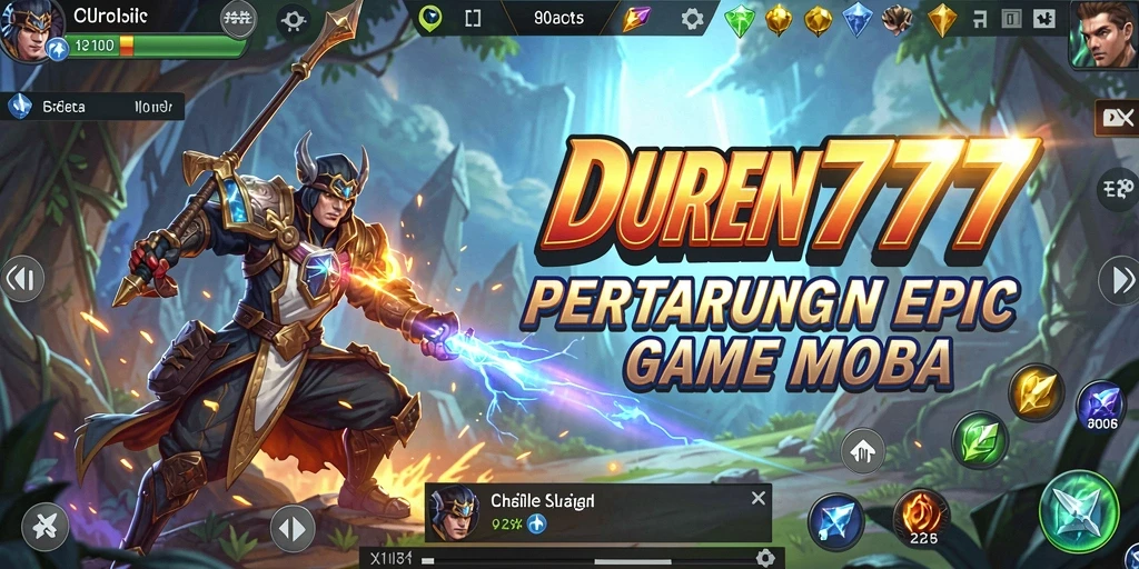 Tampilan menarik dari gameplay DUREN777 dengan pertarungan tim yang intens.