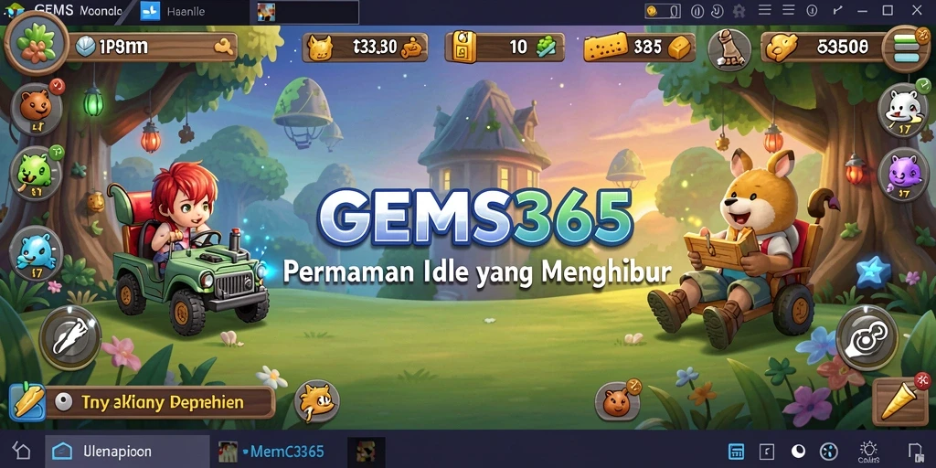 Tampilan gameplay menarik dari GEMS365 yang menyenangkan.