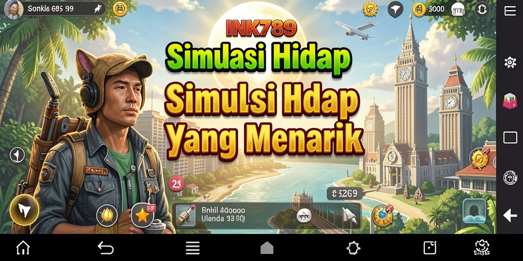 Tangkapan layar gameplay INK789 yang menunjukkan interaksi karakter.