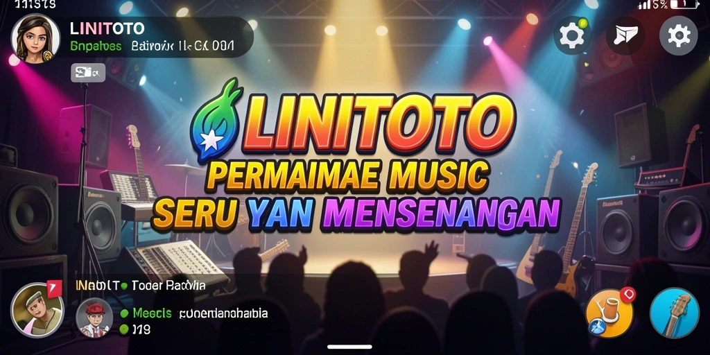 Tampilan gameplay LINITOTO yang mengasyikkan dengan berbagai pilihan lagu.