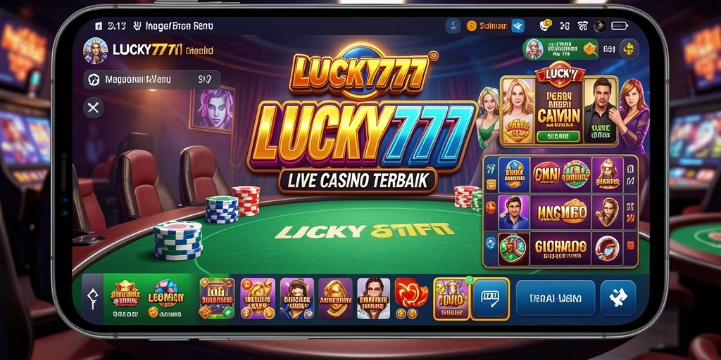 Tampilan gameplay Live Casino yang menarik dan interaktif di LUCKY777.
