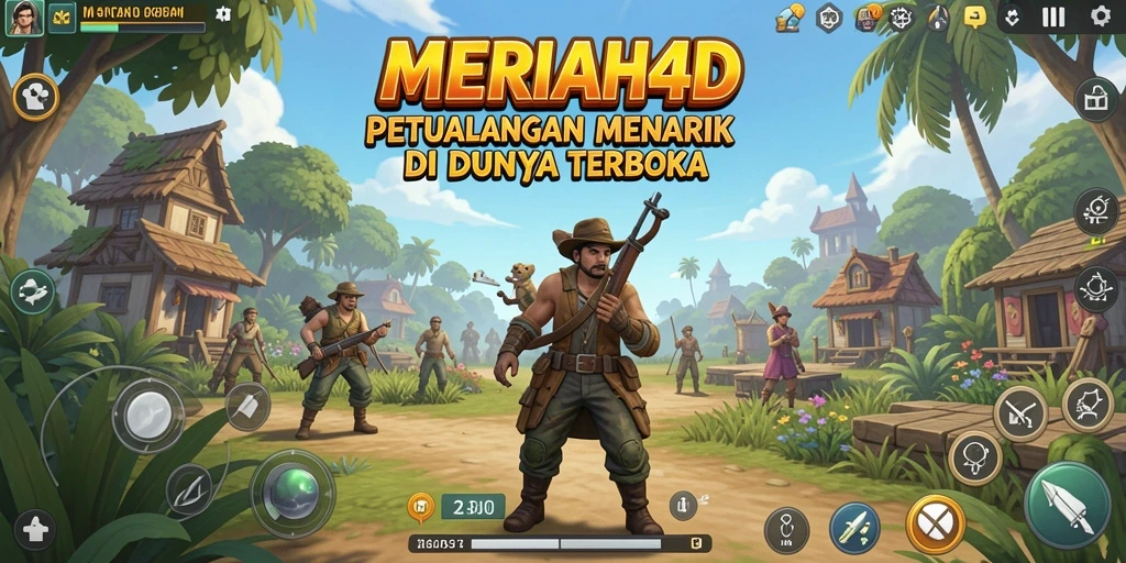 Tangkapan layar utama MERIAH4D menampilkan aksi mendebarkan dalam gameplay Open World.