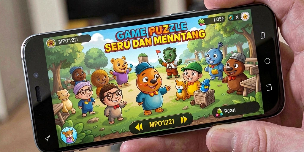 Tampilan gameplay seru dari game Puzzle MPO1221.