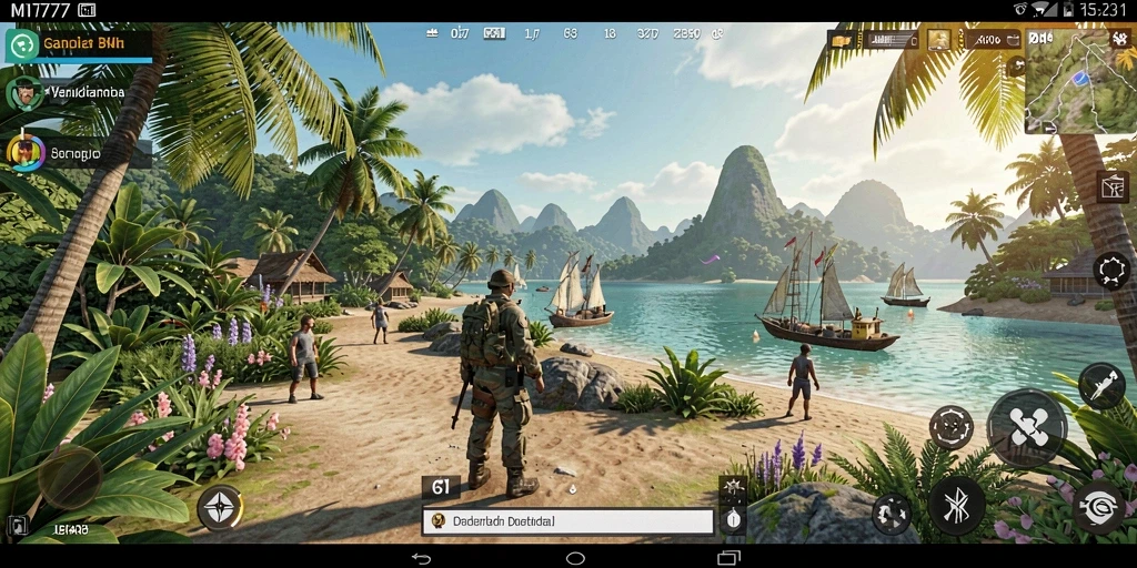Screenshot gameplay MT777 menampilkan dunia terbuka yang luas dan menarik.