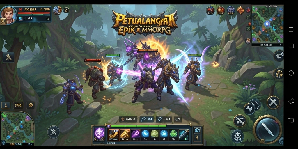 Screenshot dari gameplay menampilkan pertempuran epik dalam NX888.