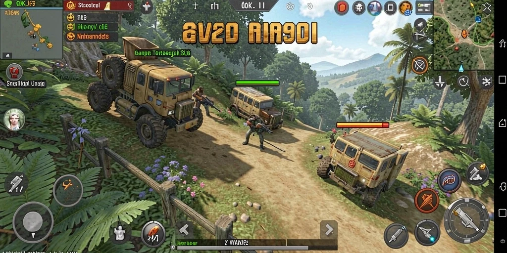 Gameplay seru dari OKJK dengan strategi perang yang mendebarkan.