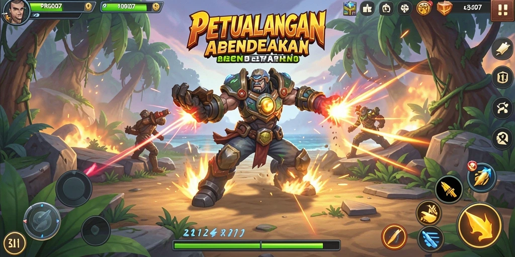 Screenshot PRG007 menampilkan aksi mendebarkan dalam gameplay.
