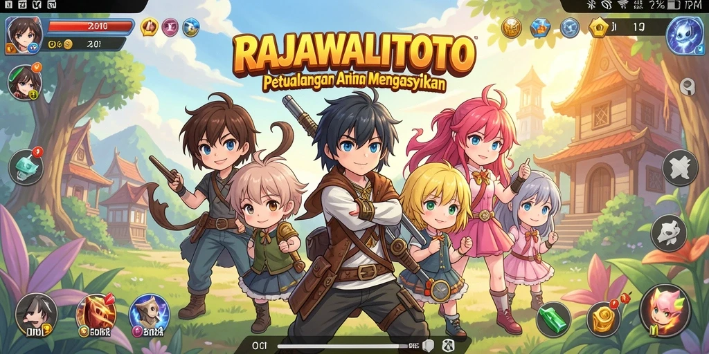 Gameplay menarik dengan karakter Anime yang colorful.