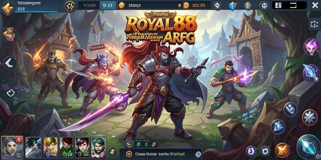 Tampilan gameplay ARPG yang penuh aksi di ROYAL88.