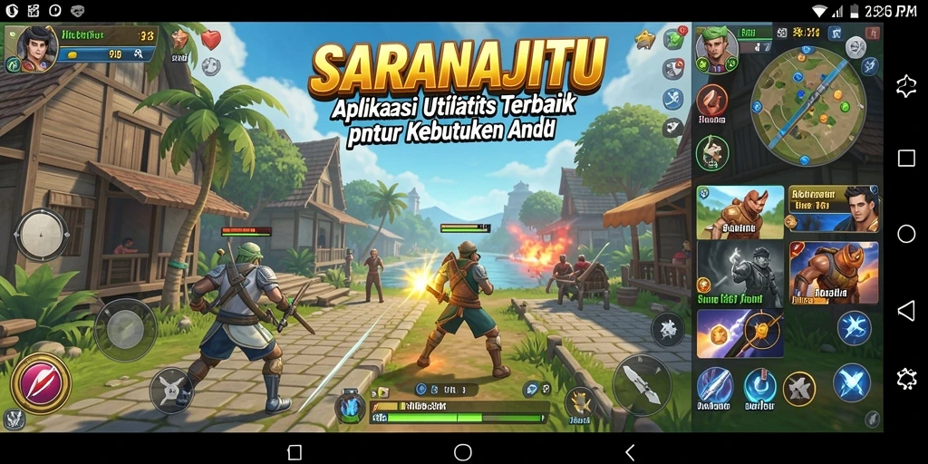 Tangkapan layar SARANAJITU menunjukkan antarmuka yang bersih dan fungsional.