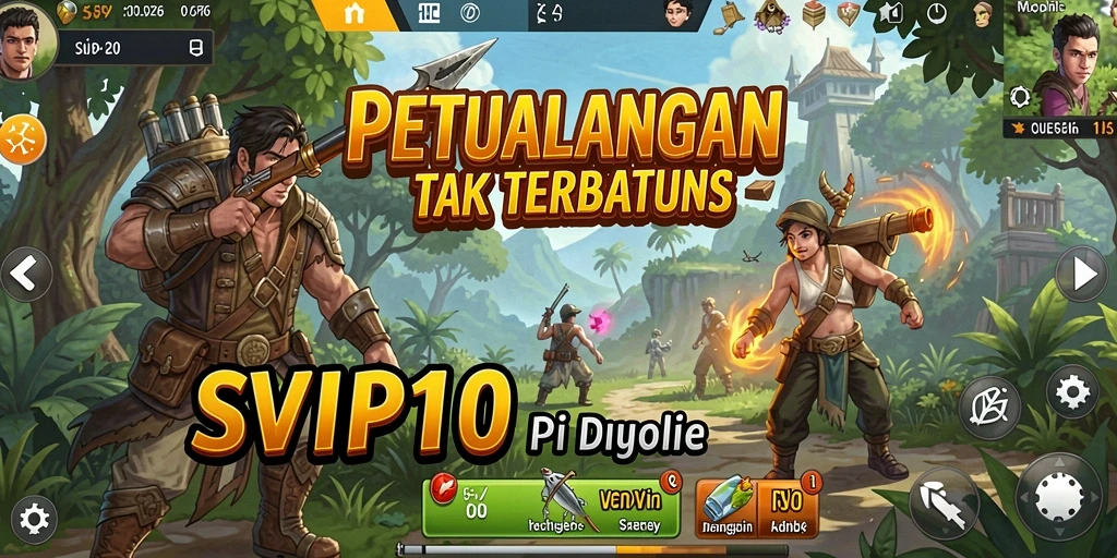 Tangkapan layar gameplay SVIP10 menampilkan eksplorasi dunia terbuka yang luas.