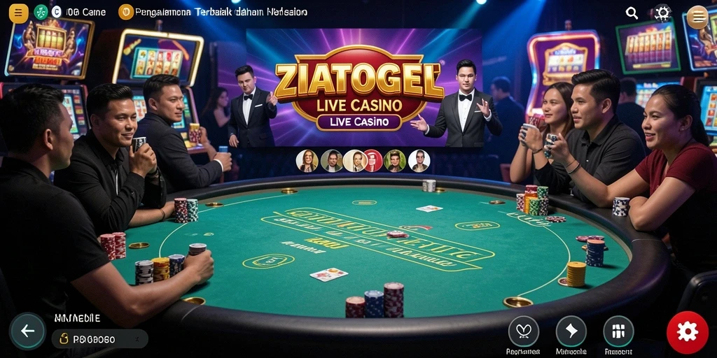 Tampilan gameplay Live Casino yang menarik dan interaktif.